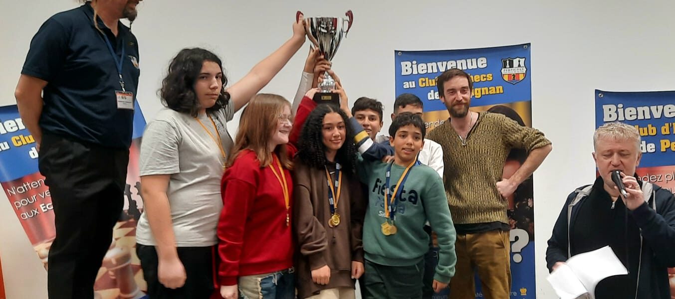 Le collège Perpignan JS Pons Champion des Pyrénées Orientales FFE et UNSS 2024 !
