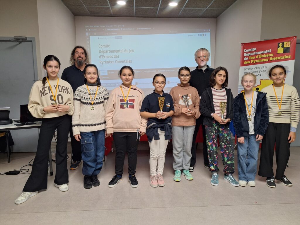 Chpt66 jeunes 2025 Podium U12 Féminines