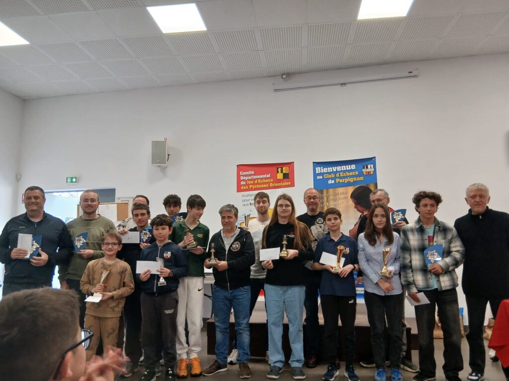 Podium général des 5 tournois